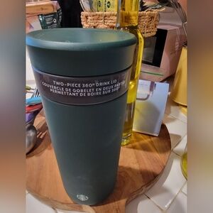 Green Starbuck's Two-Piece 360° Drink Porcelain Tumbler